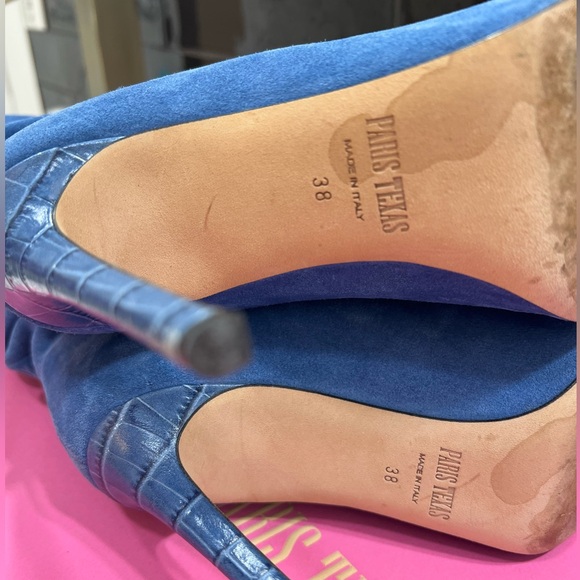 Paris Texas Sued Slouchy Jean colored boots size 38 - Picture 7 of 9